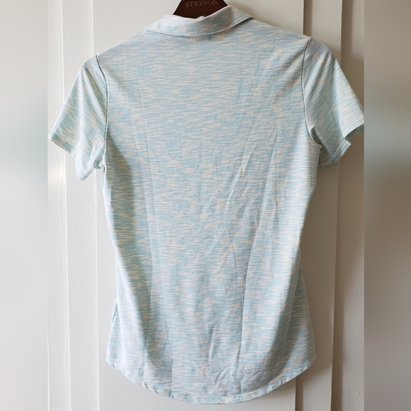 Adidas Women's Space Dye Golf Polo Shirt - Picture 4 of 4